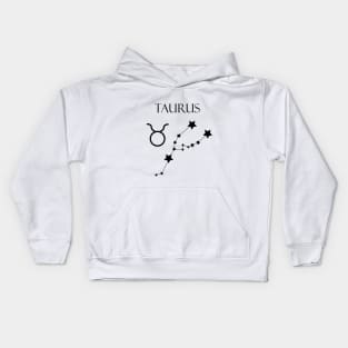 Taurus Zodiac Horoscope Constellation Sign Kids Hoodie